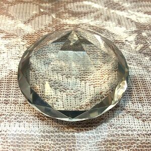 Heavy crystal paperweight. Perfect condition